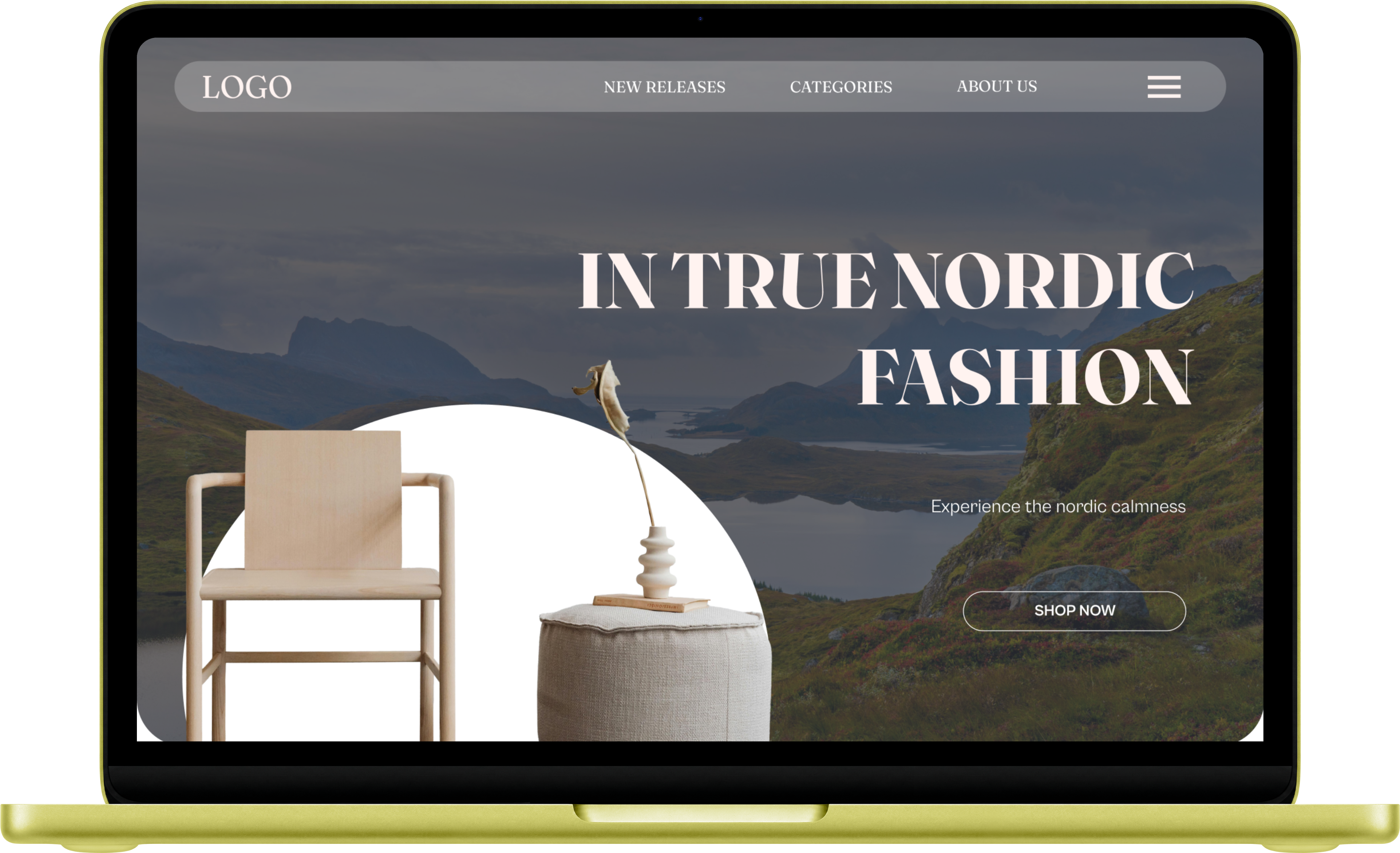 Nordic Home mobile mockup